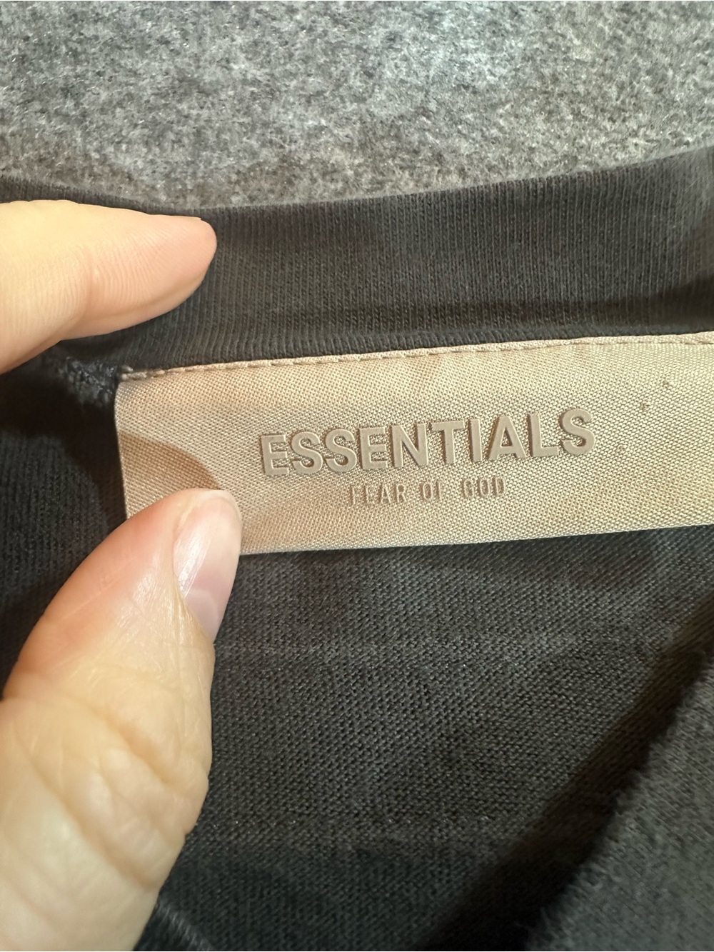 Essentials Black Boxy Jersey Top - Picture 3 of 9